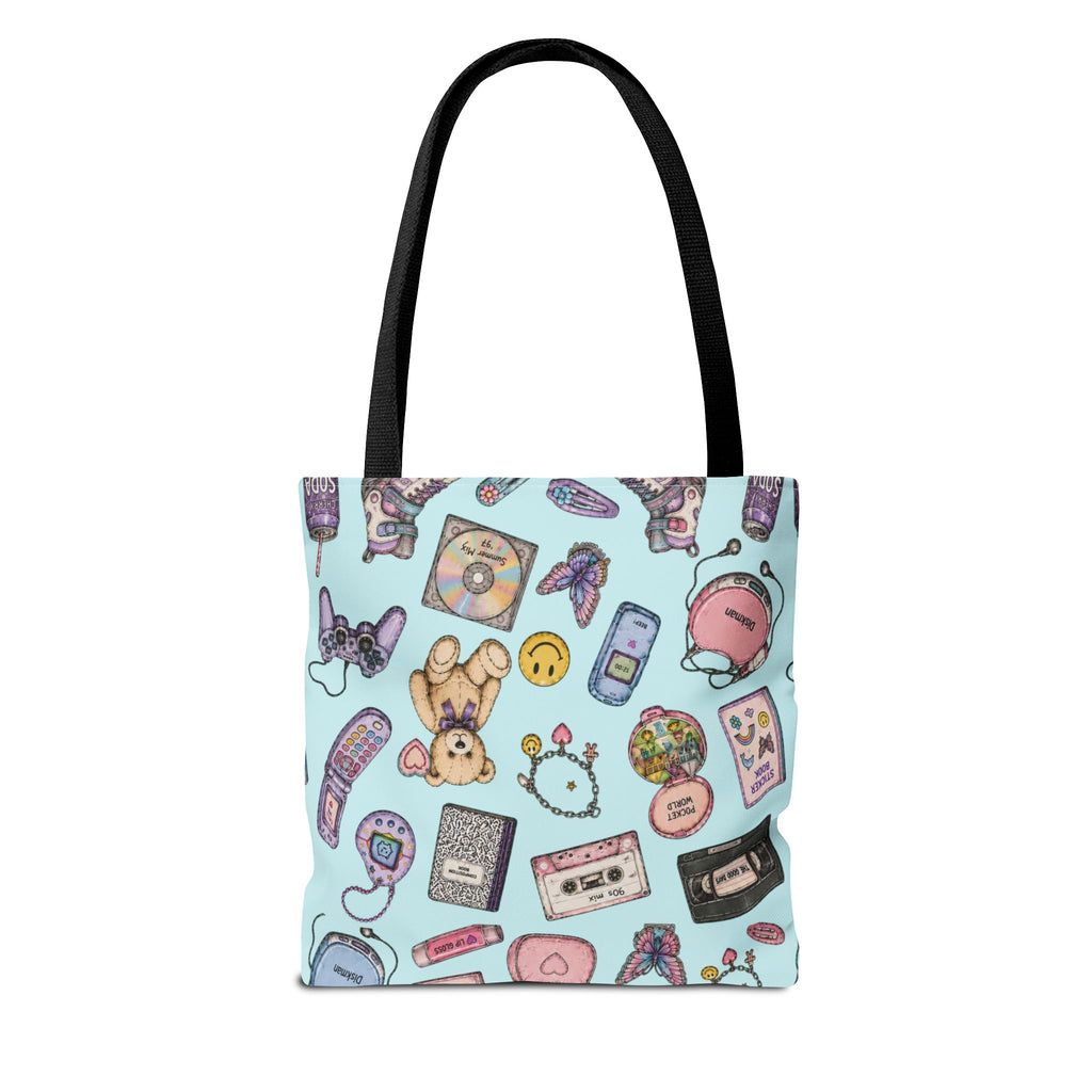 Rewind | Miracle of Roses Tote Bag-Blue
