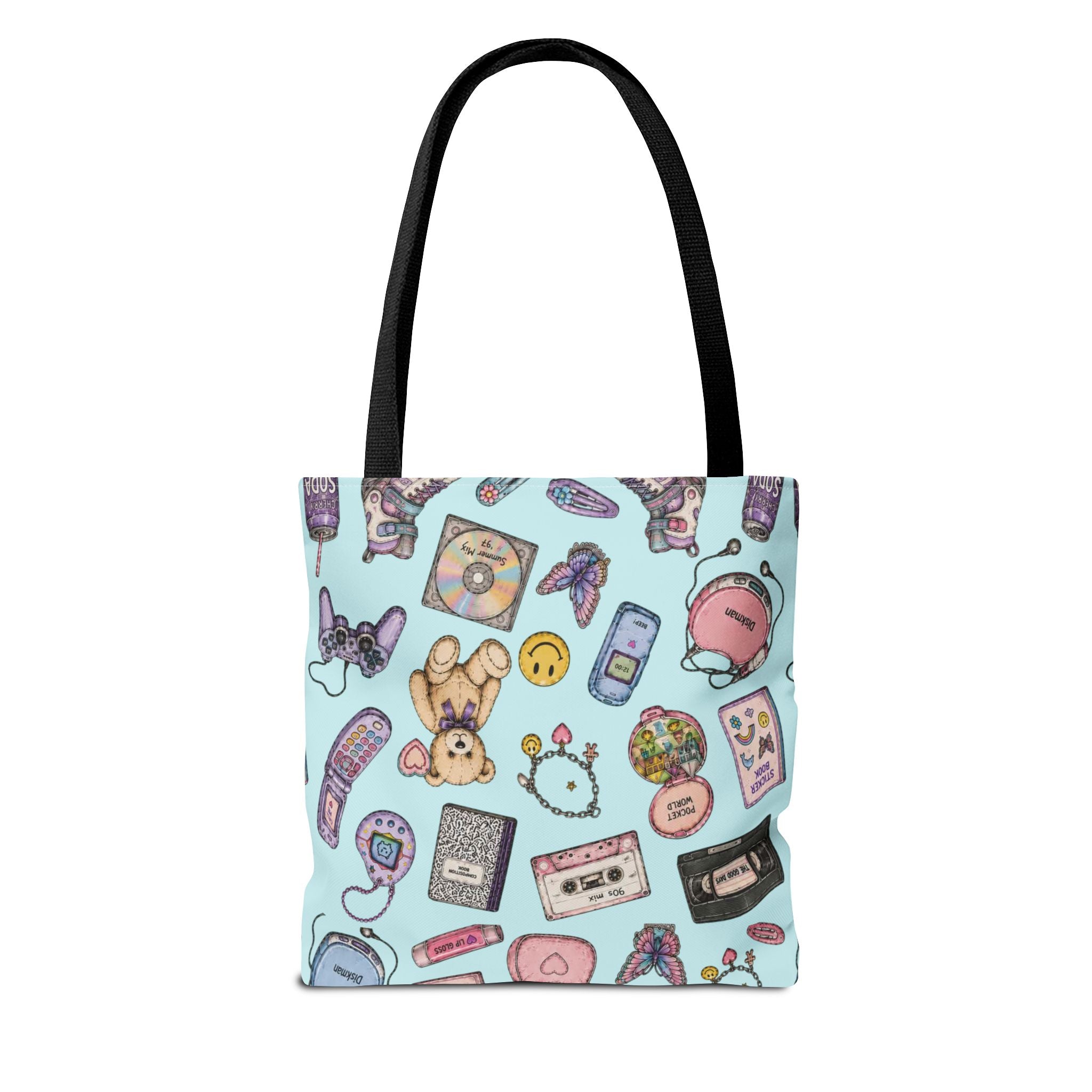 Rewind | Miracle of Roses Tote Bag-Blue