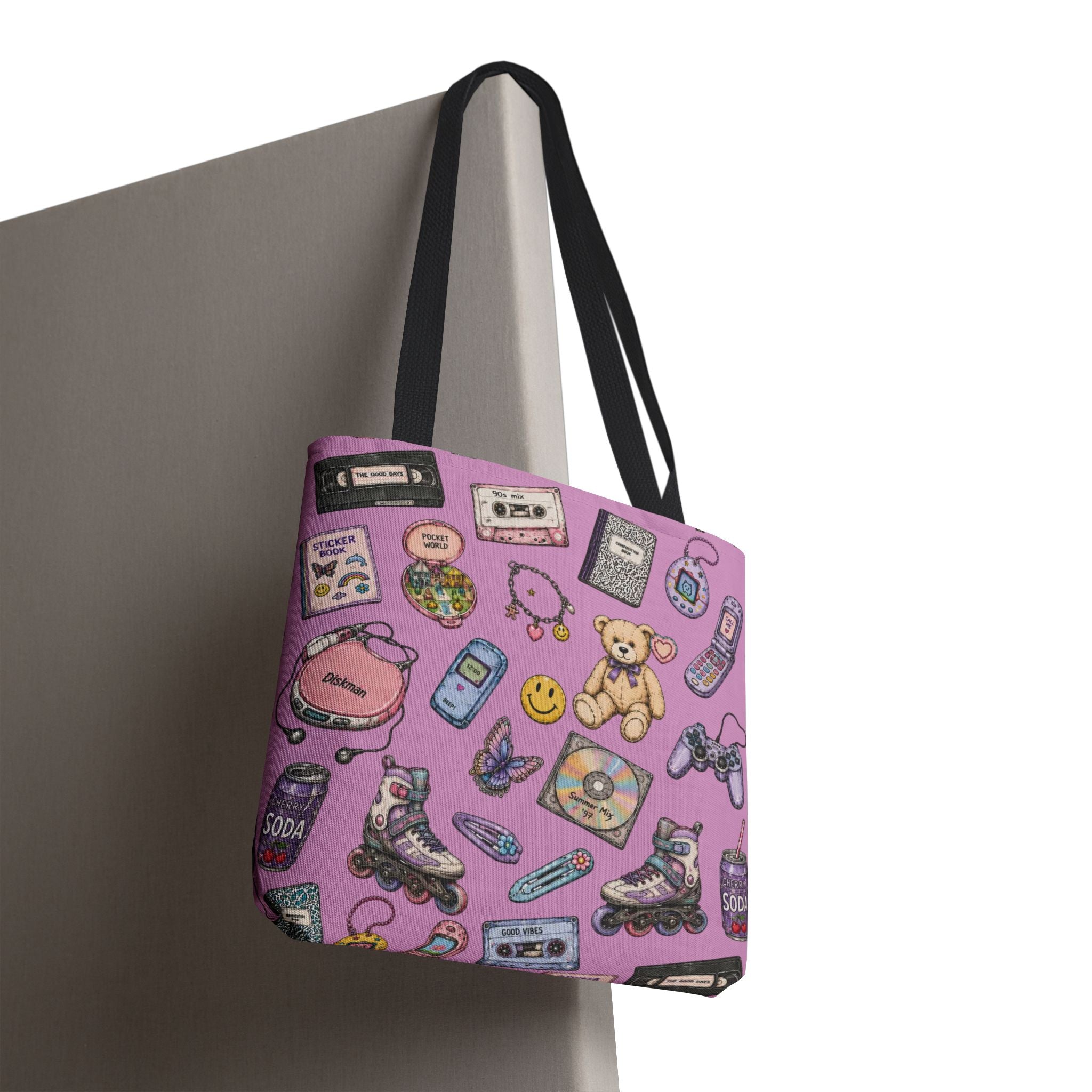 Rewind | Miracle of Roses Tote Bag-Purple