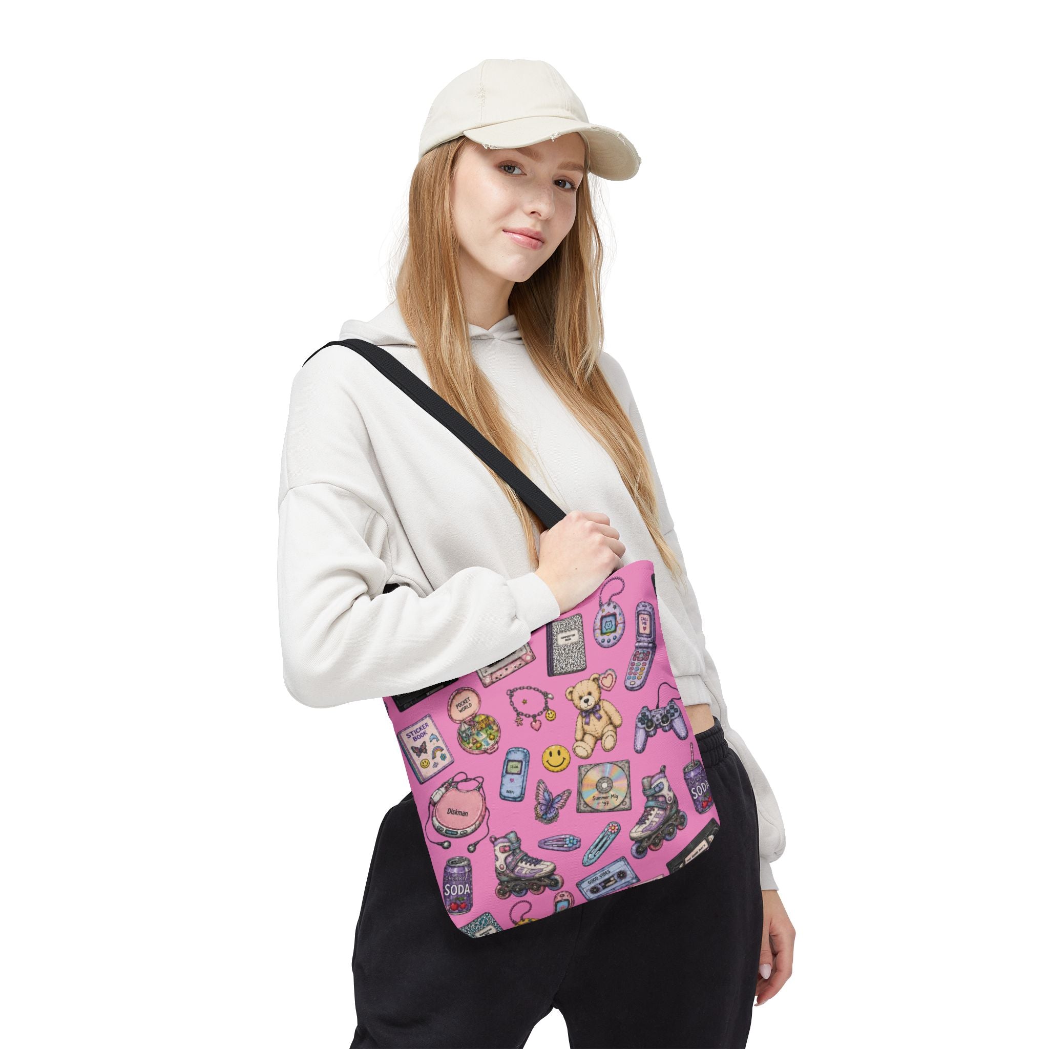 Rewind | Miracle of Roses Tote Bag-Pink