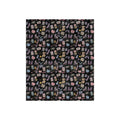 Saturday Morning | Miracle of Roses Blanket-Black