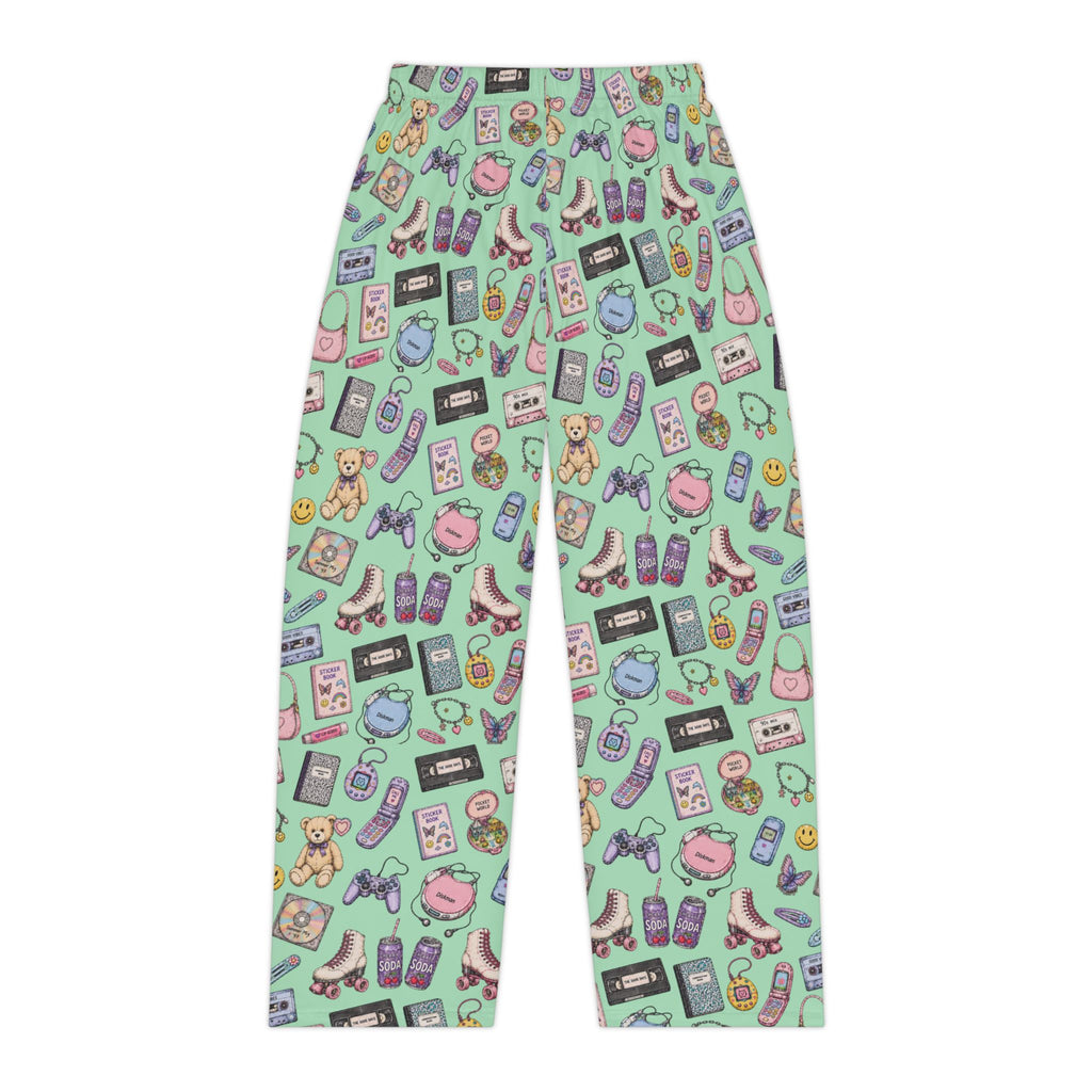 Soft Nights | Miracle of Roses Pajama Pants-Blue