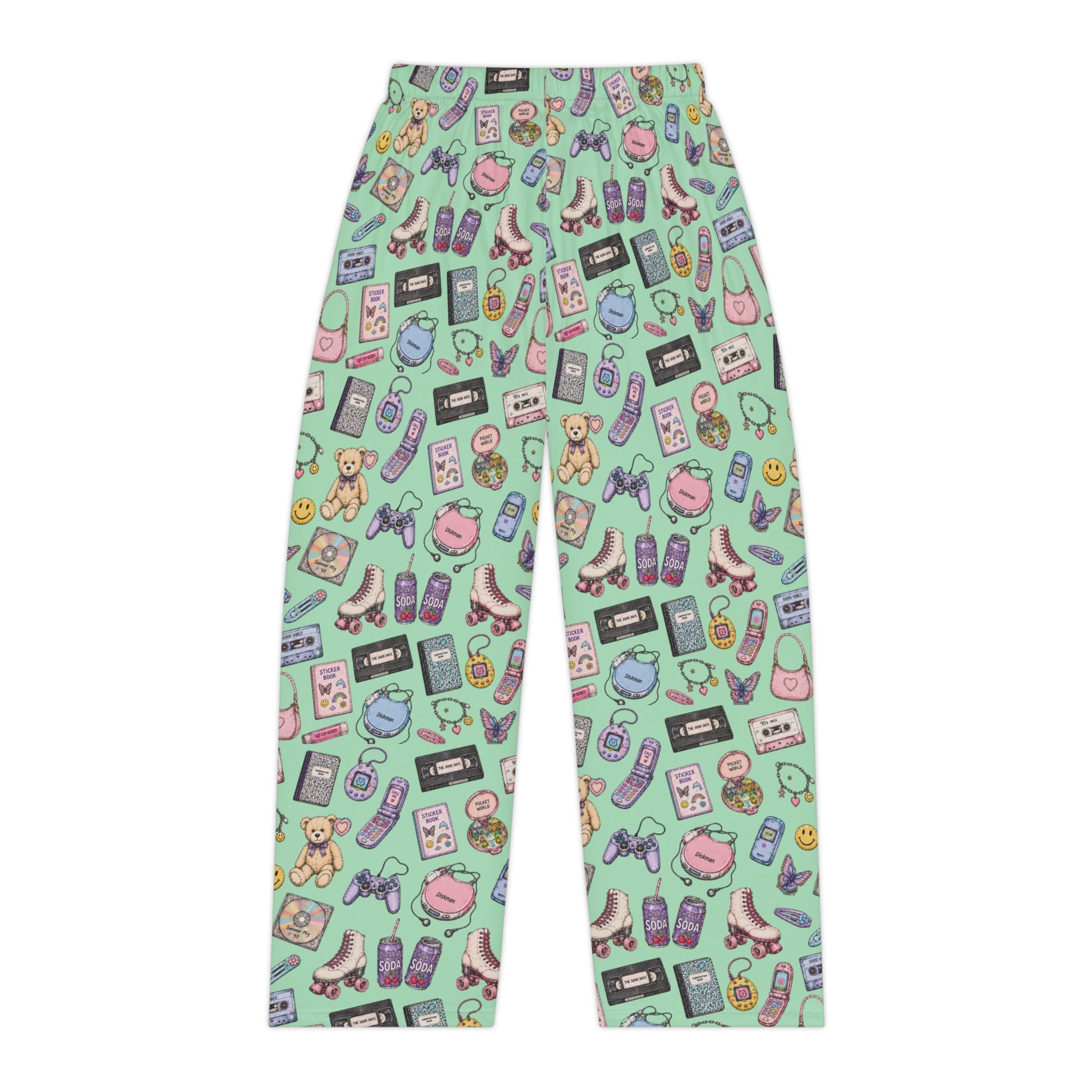 Soft Nights | Miracle of Roses Pajama Pants-Blue