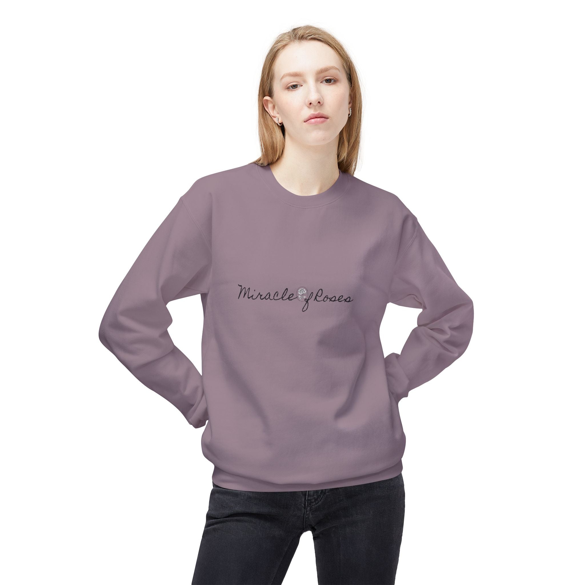 Be the Miracle | Miracle of Roses Crewneck Sweatshirt
