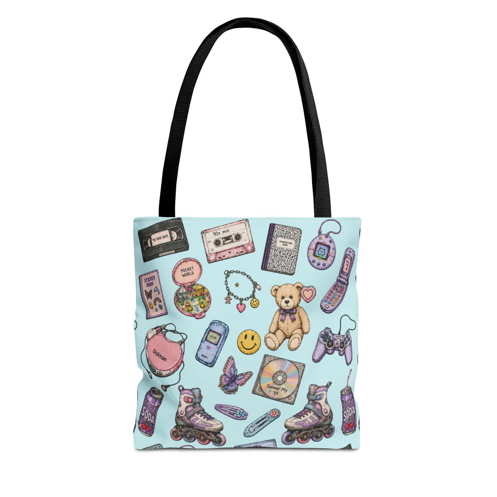 Rewind | Miracle of Roses Tote Bag-Blue