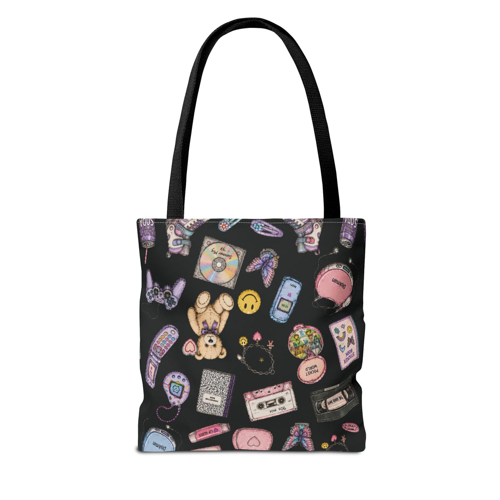 Rewind | Miracle of Roses Tote Bag-Black