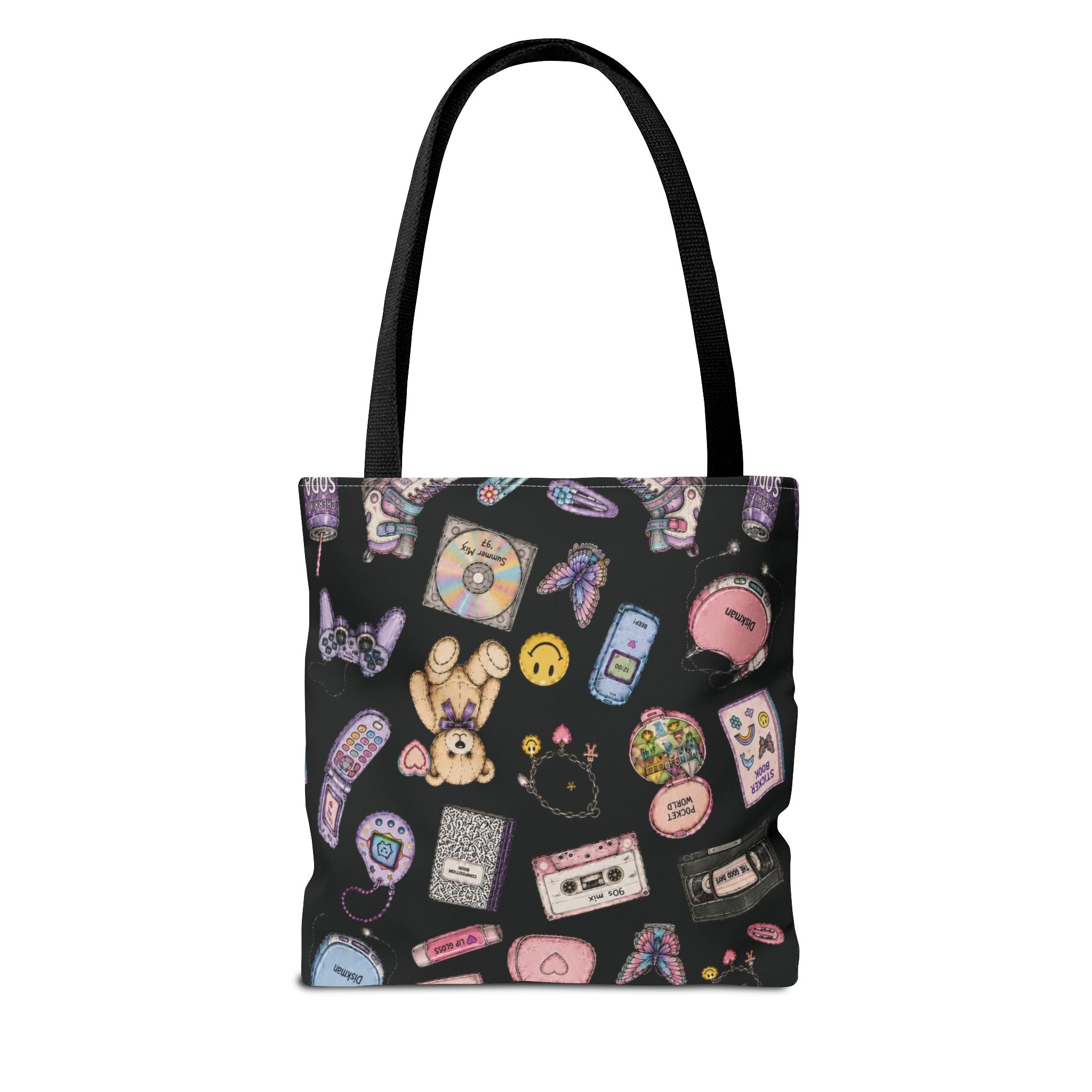 Rewind | Miracle of Roses Tote Bag-Black