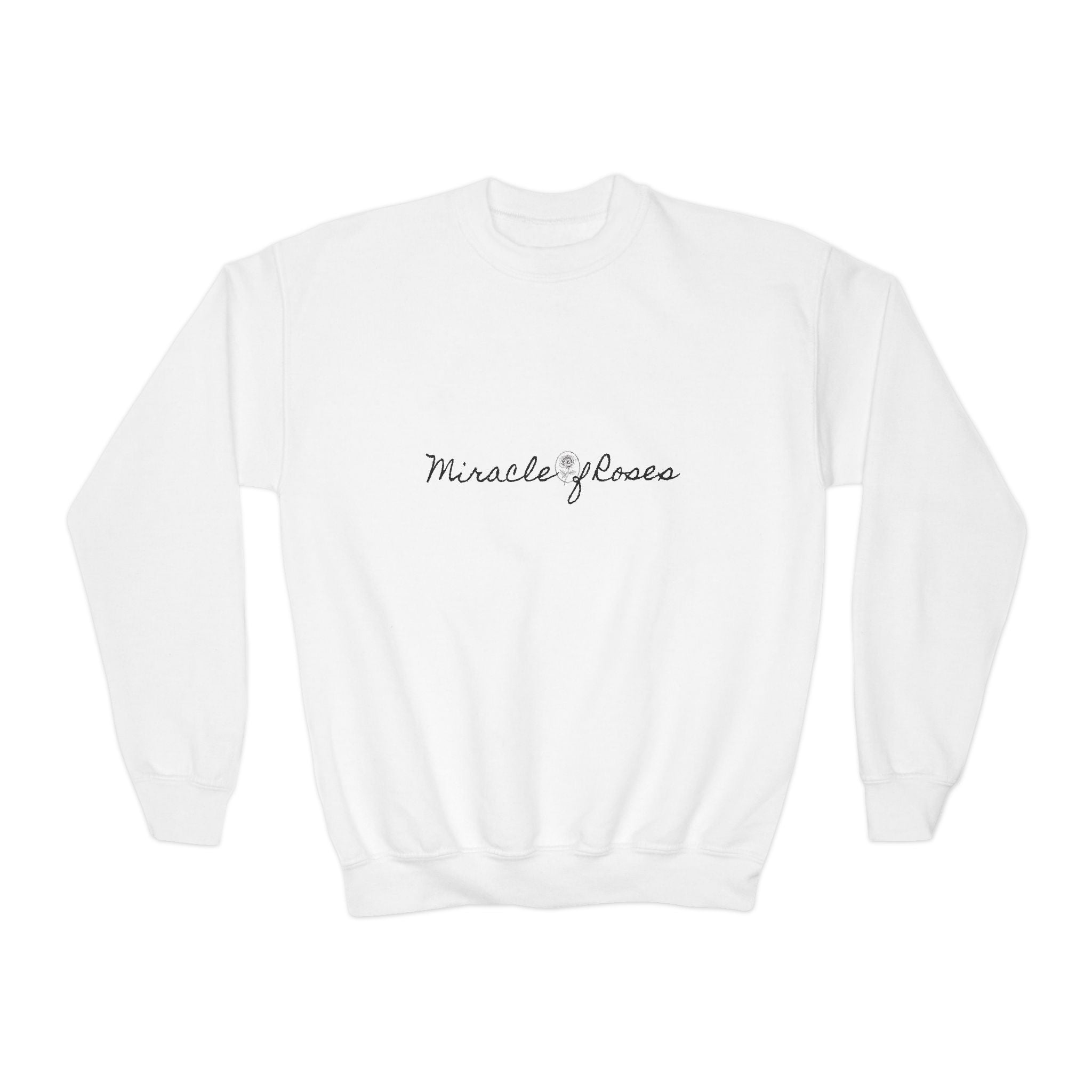 Brightest Light | Miracle of Roses Youth Crewneck Sweatshirt