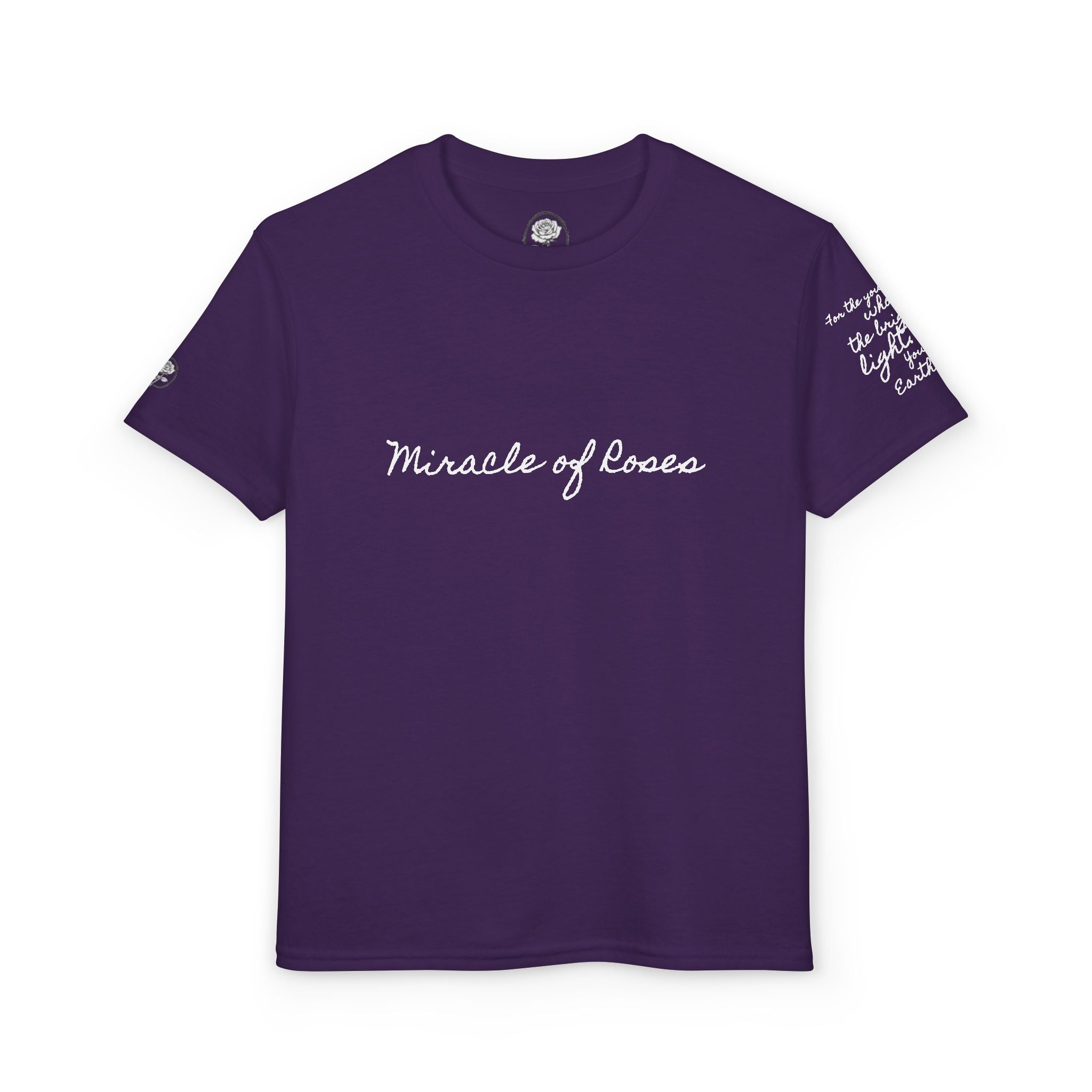 Earth Angel Brightest Light | Miracle of Roses Youth Tee