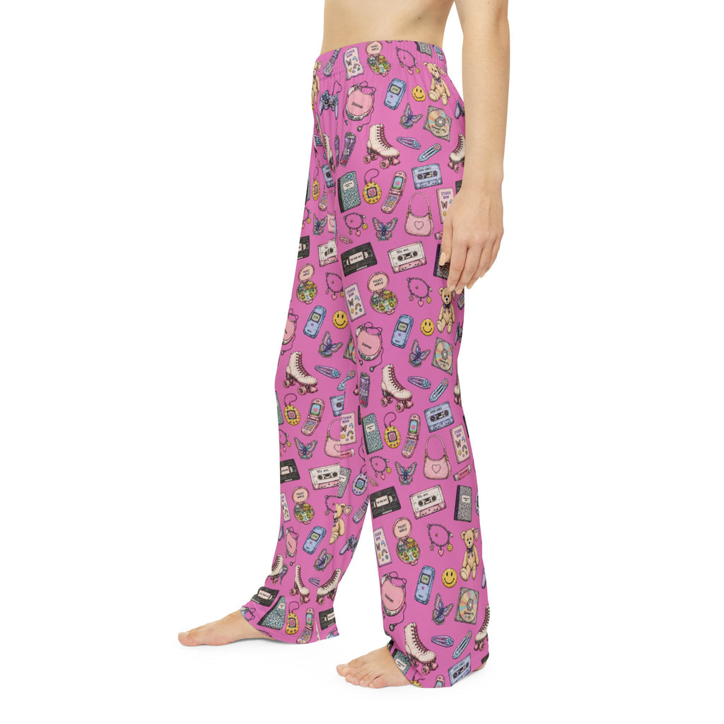 Soft Nights | Miracle of Roses Pajama Pants-Pink