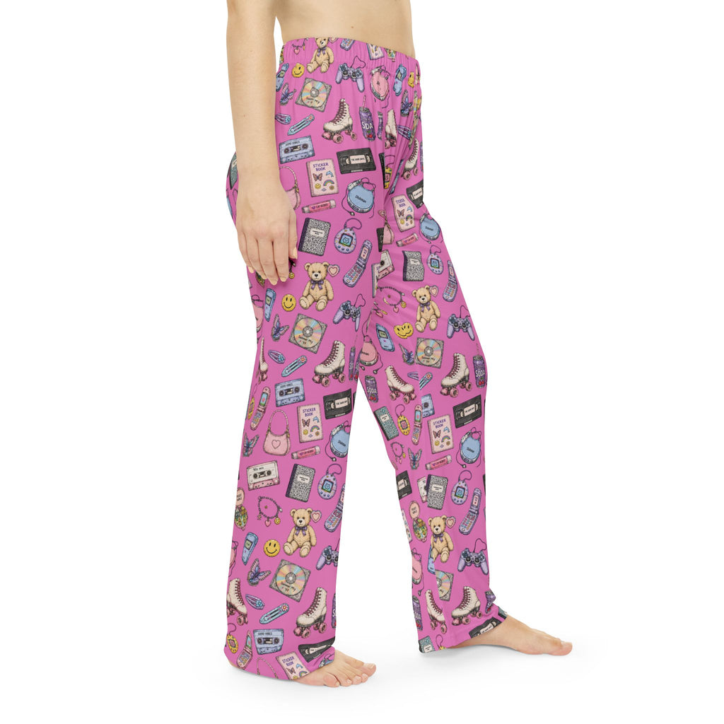 Soft Nights | Miracle of Roses Pajama Pants-Pink