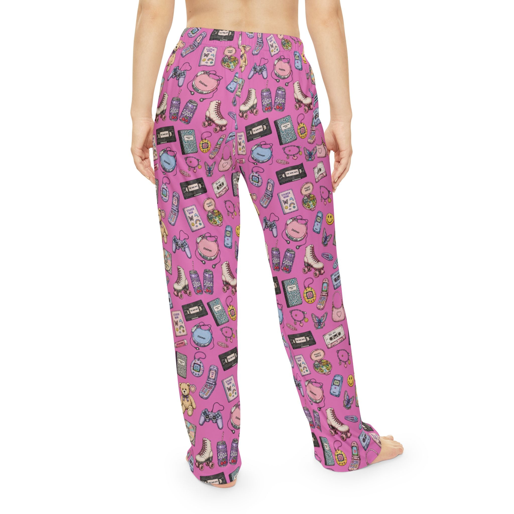 Soft Nights | Miracle of Roses Pajama Pants-Pink
