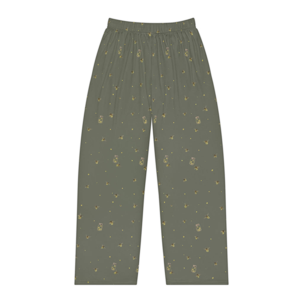 Lanterns of the Garden | Miracle of Roses Pajama Pants-Green