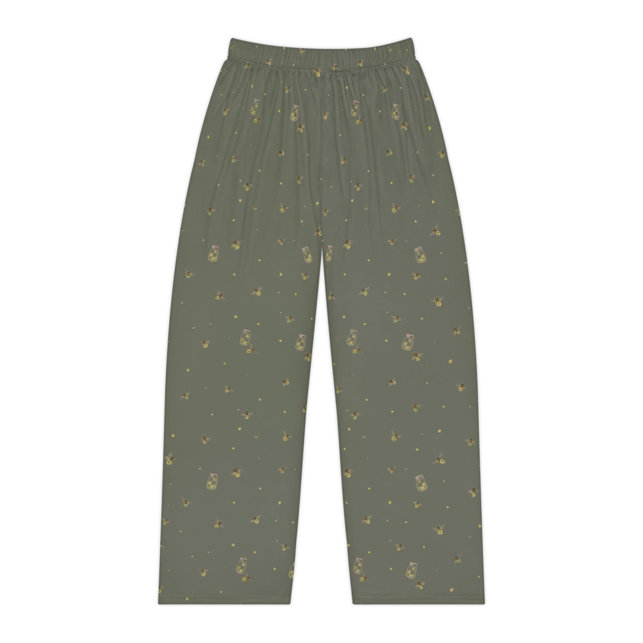 Lanterns of the Garden | Miracle of Roses Pajama Pants-Green
