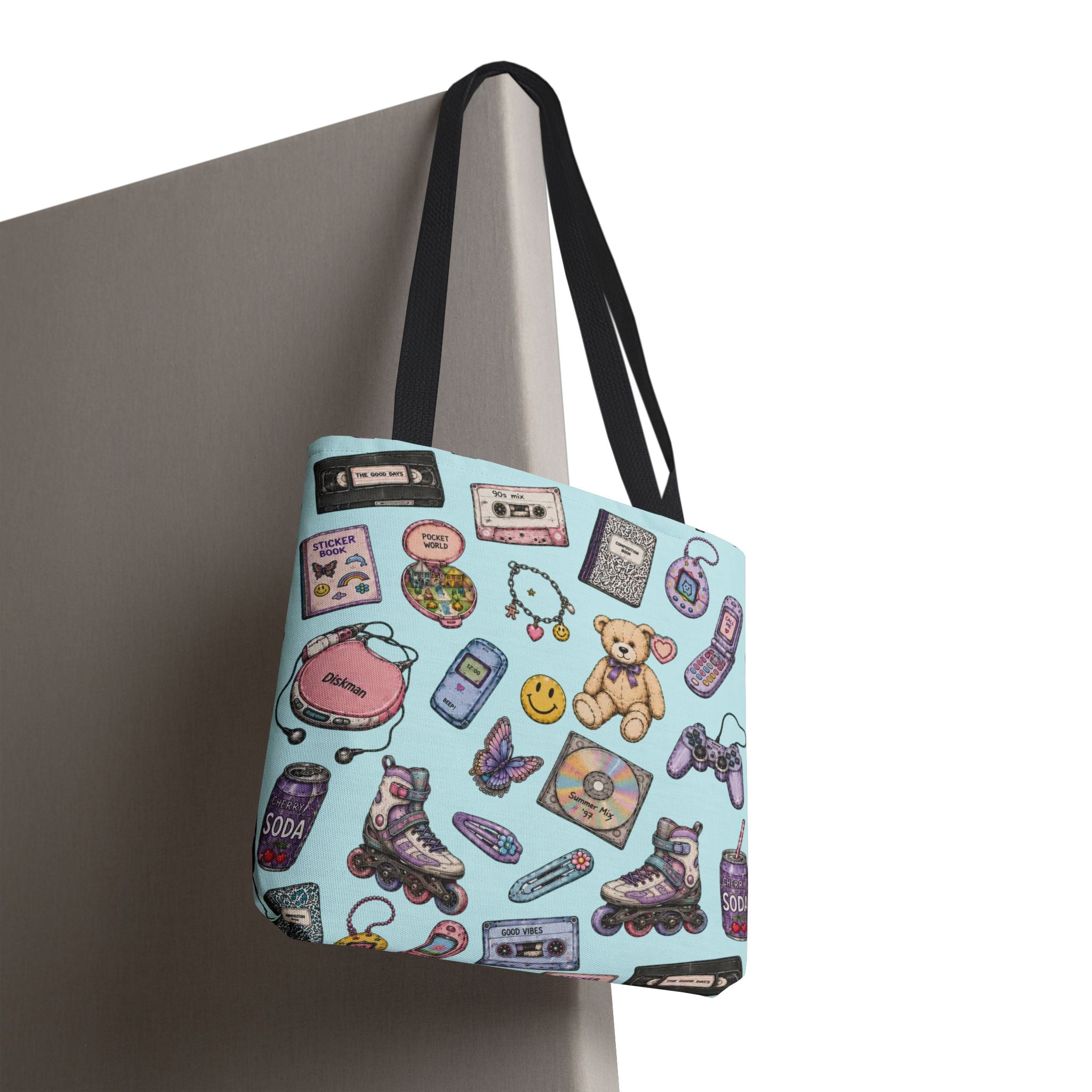 Rewind | Miracle of Roses Tote Bag-Blue