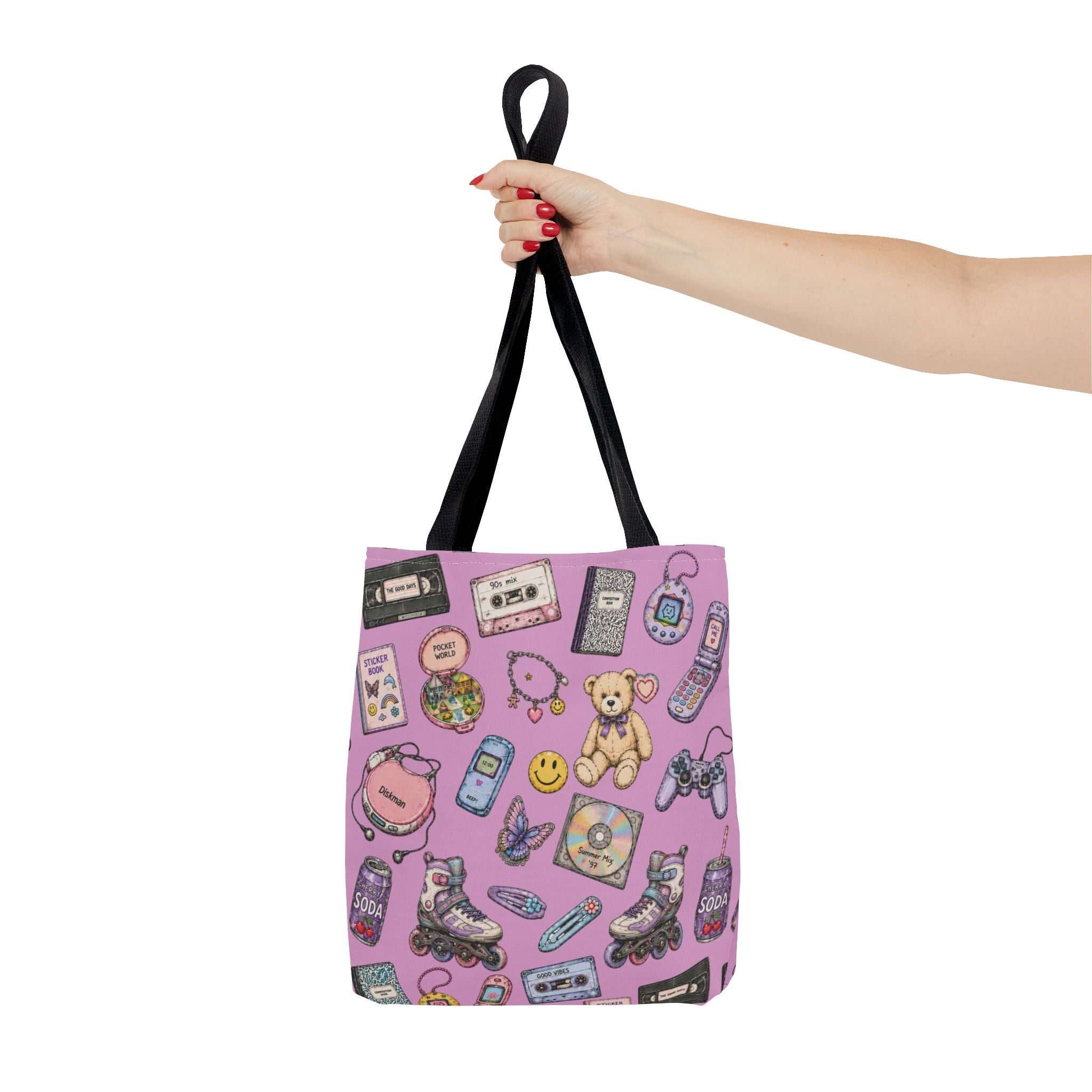 Rewind | Miracle of Roses Tote Bag-Purple