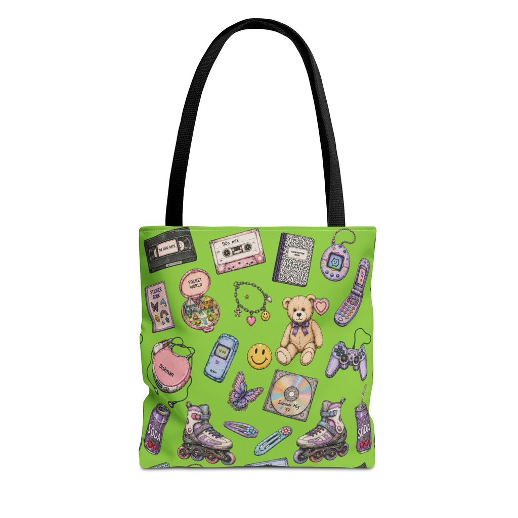 Rewind | Miracle of Roses Tote Bag-Green