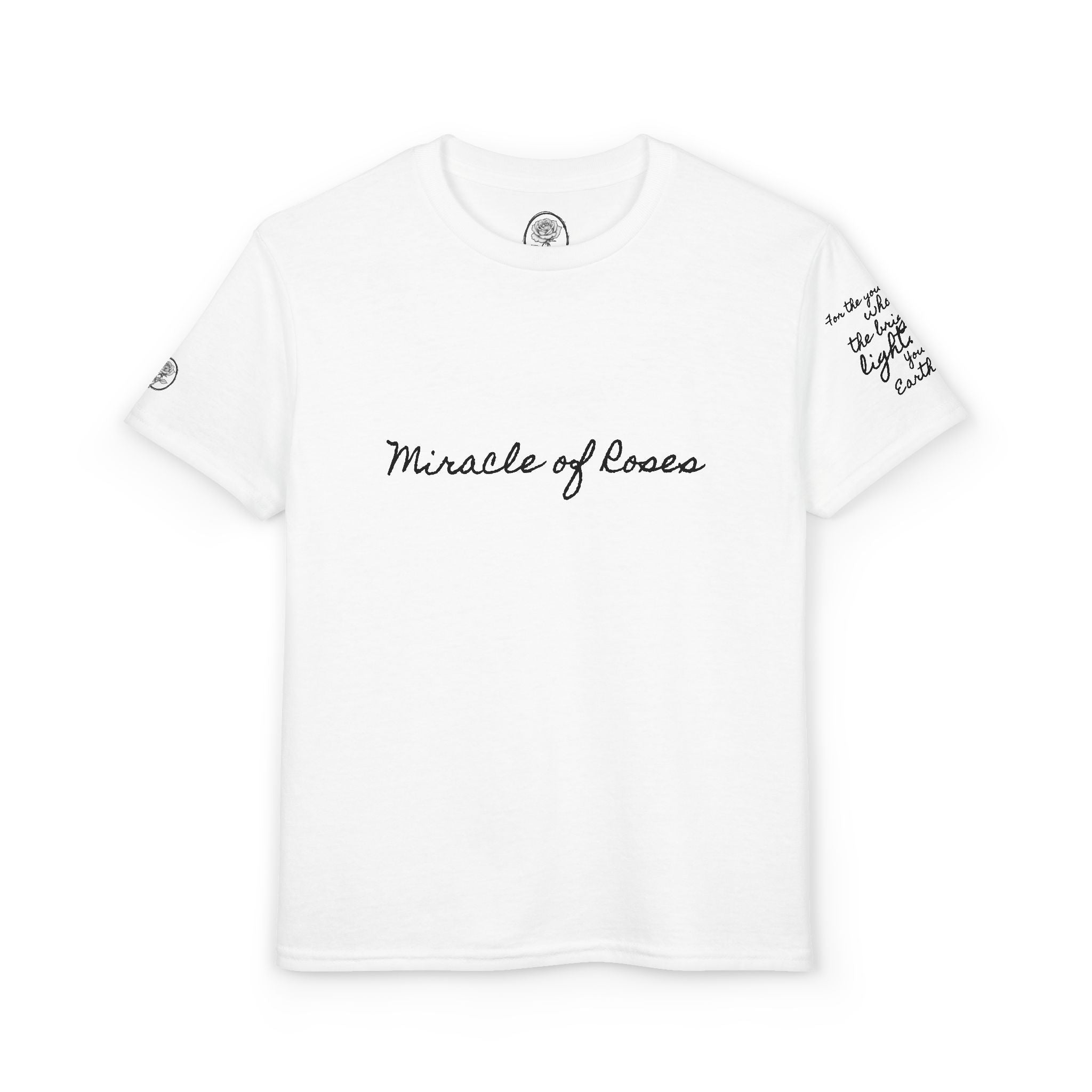 Earth Angel Brightest Light | Miracle of Roses Youth Tee