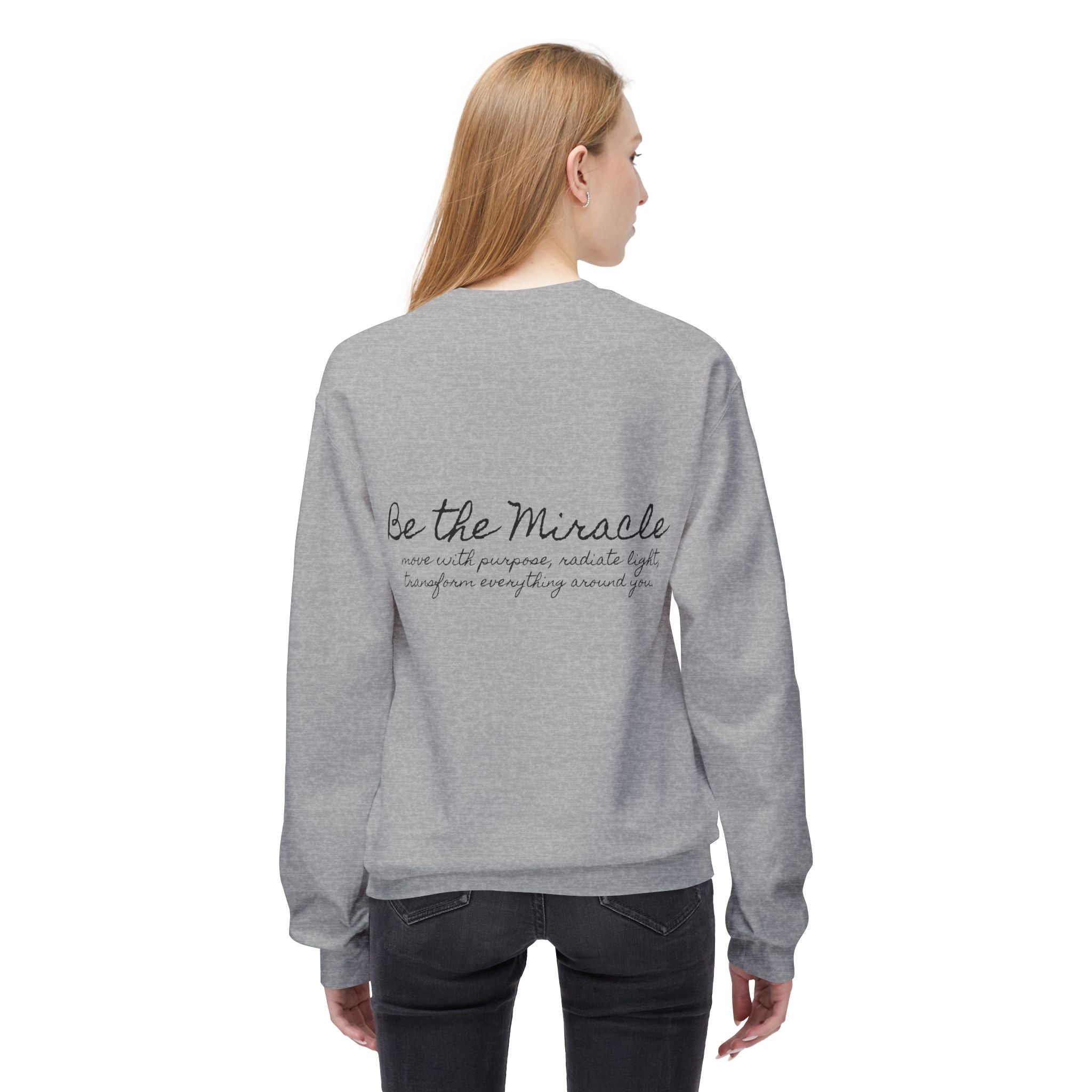 Be the Miracle | Miracle of Roses Crewneck Sweatshirt