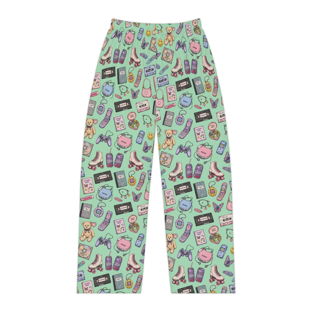 Soft Nights | Miracle of Roses Pajama Pants-Blue
