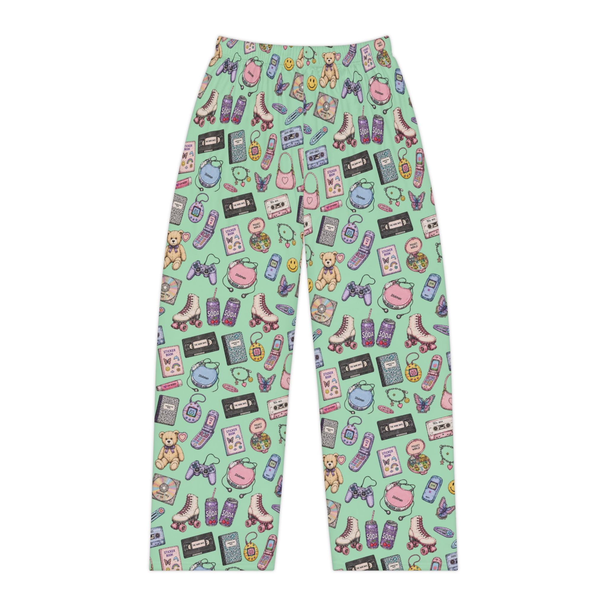 Soft Nights | Miracle of Roses Pajama Pants-Blue