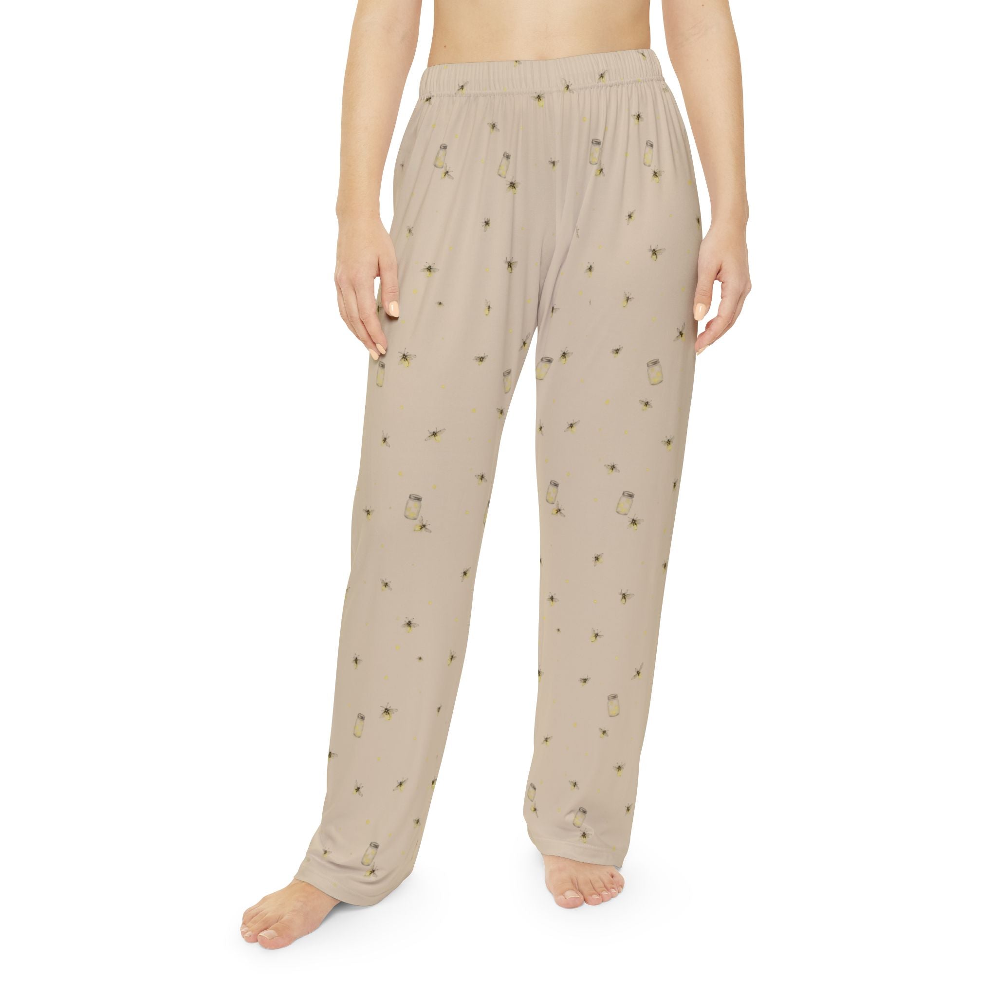 Lanterns of the Garden | Miracle of Roses Pajama Pants-Sand