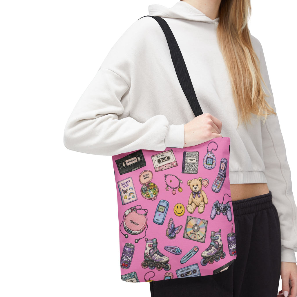 Rewind | Miracle of Roses Tote Bag-Pink