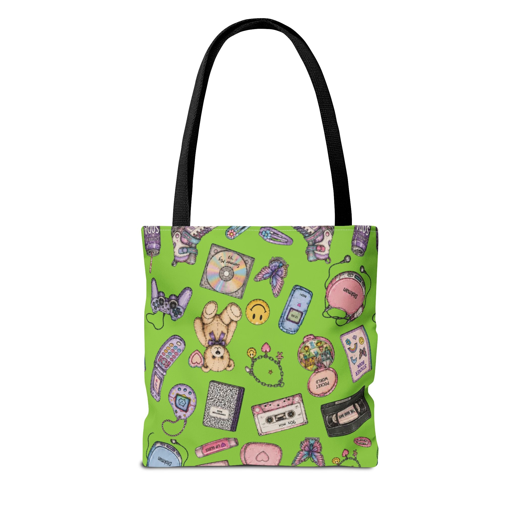Rewind | Miracle of Roses Tote Bag-Green