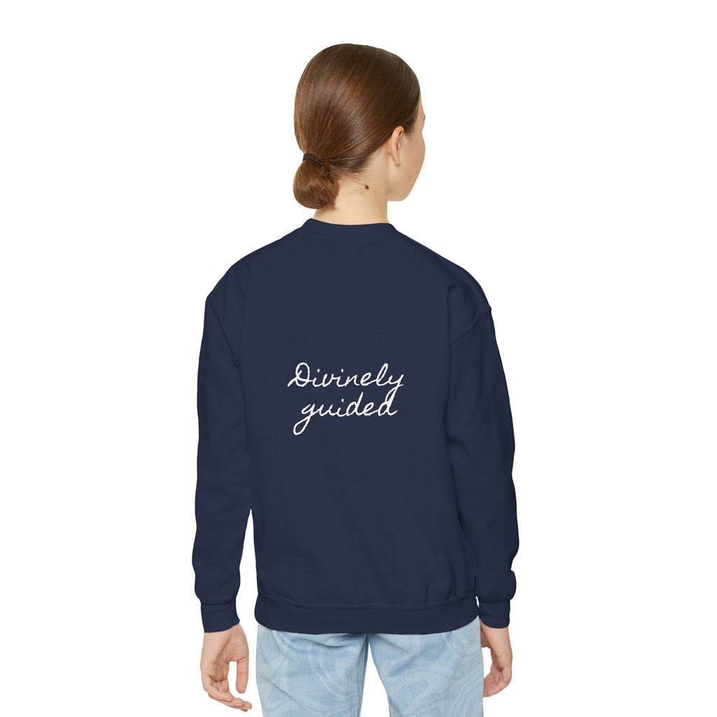 Divinely Guided | Miracle of Roses Youth Crewneck Sweatshirt