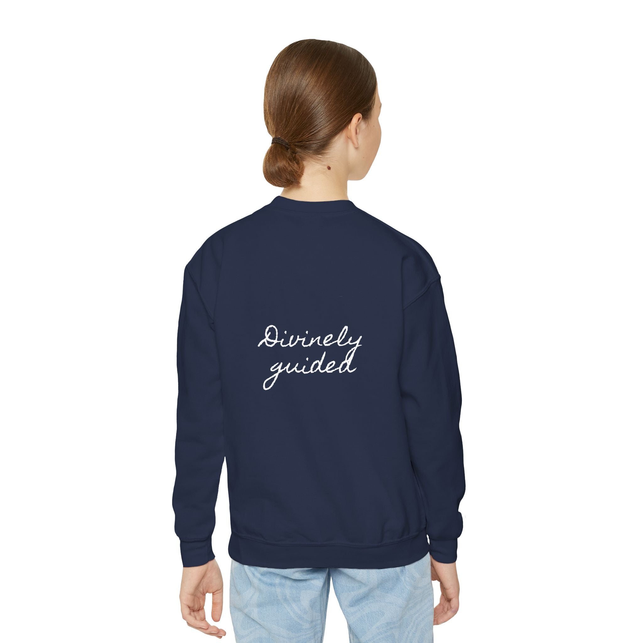 Divinely Guided | Miracle of Roses Youth Crewneck Sweatshirt