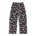 Soft Nights | Miracle of Roses Pajama Pants-Black