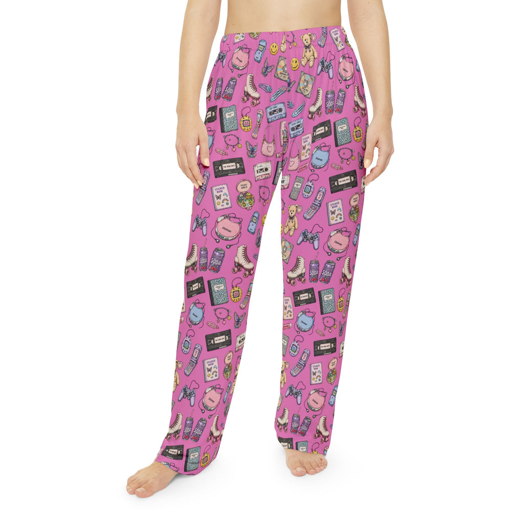 Soft Nights | Miracle of Roses Pajama Pants-Pink
