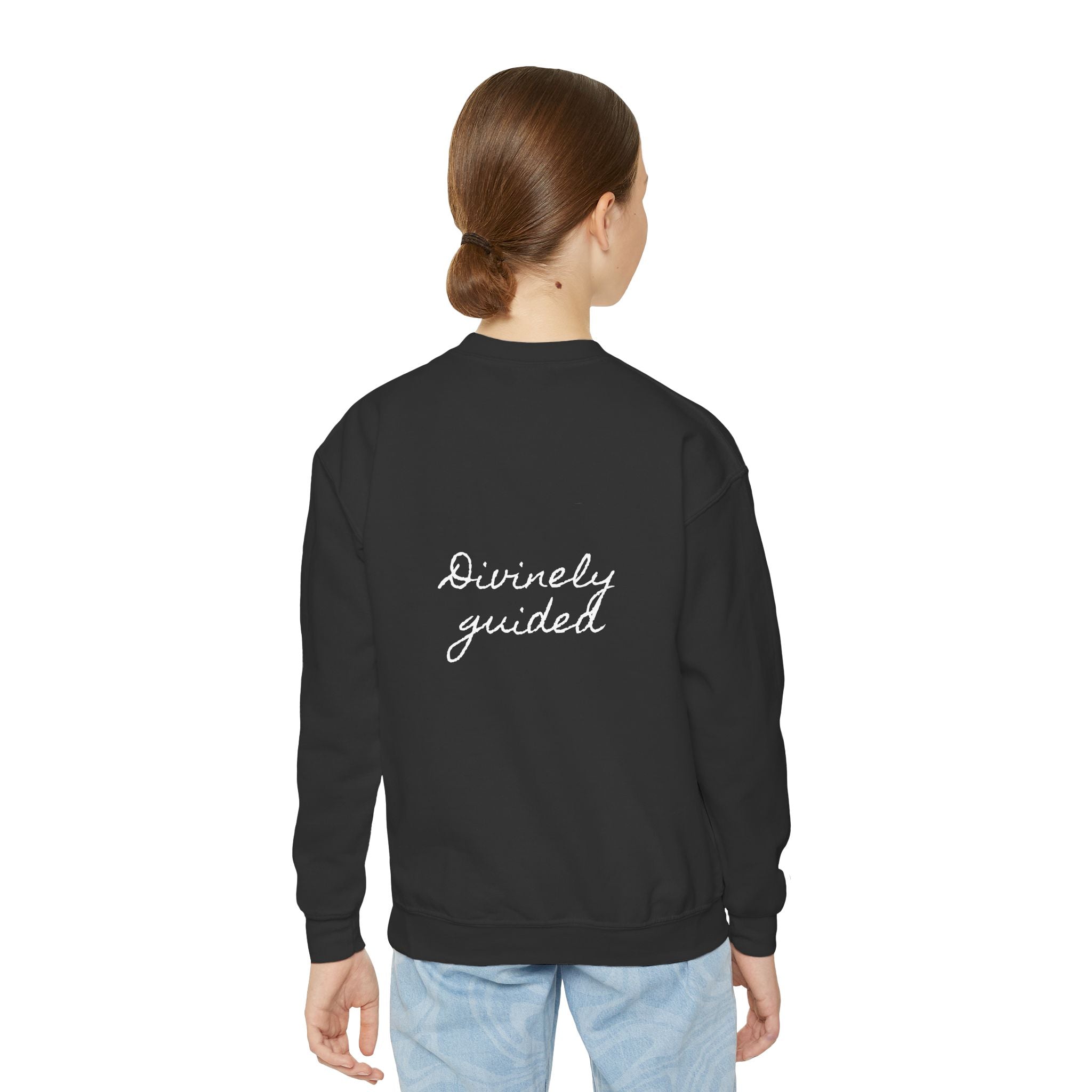 Divinely Guided | Miracle of Roses Youth Crewneck Sweatshirt
