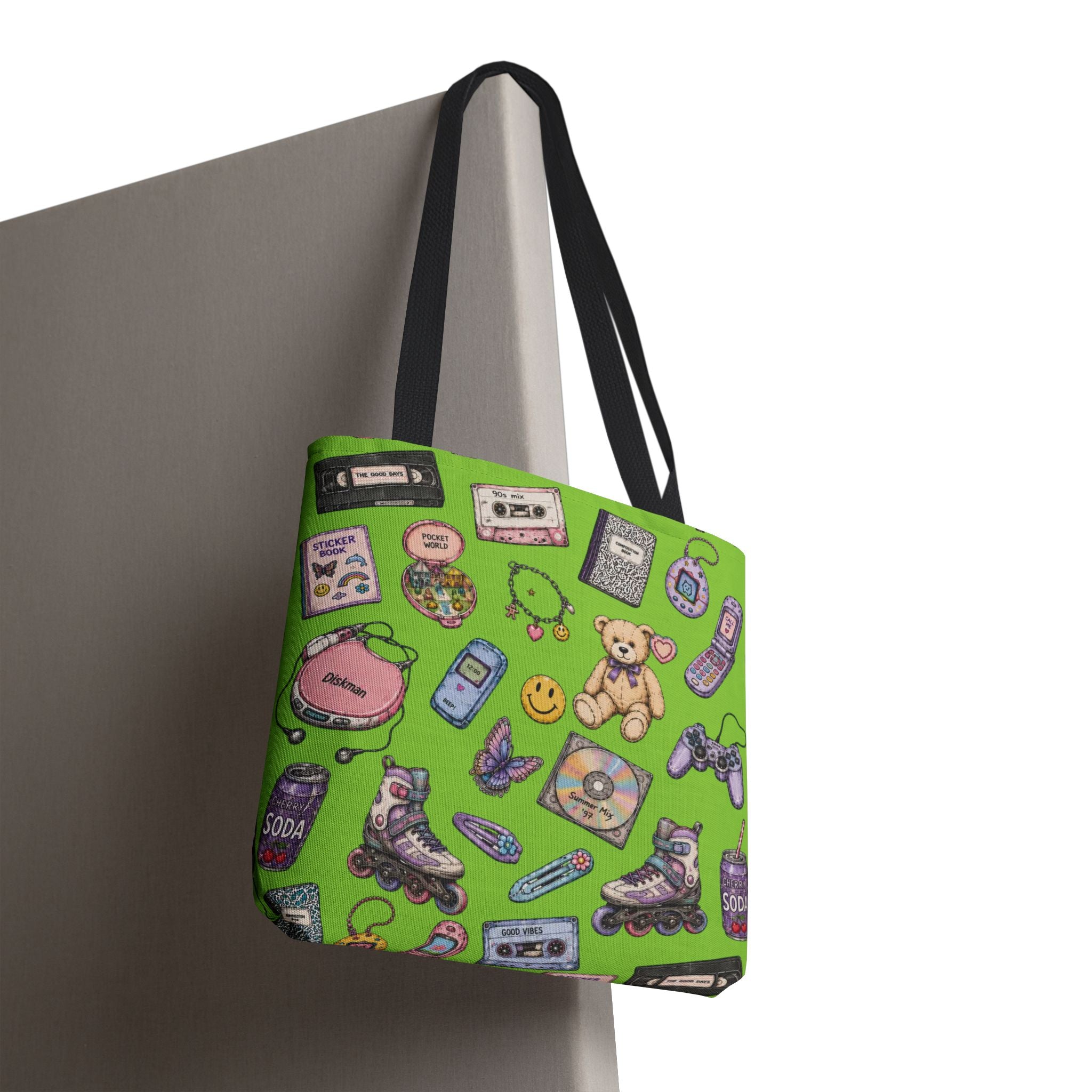 Rewind | Miracle of Roses Tote Bag-Green