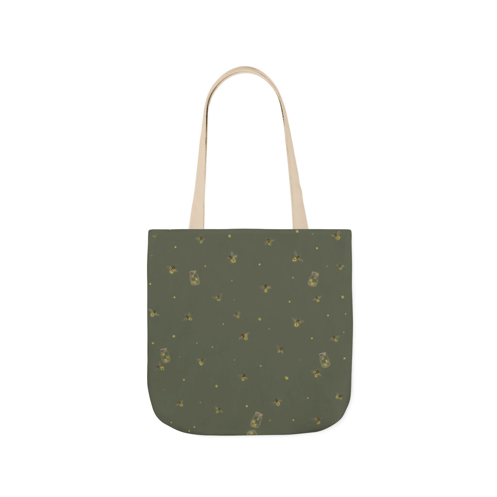Lanterns of the Garden | Miracle of Roses Tote Bag-Green