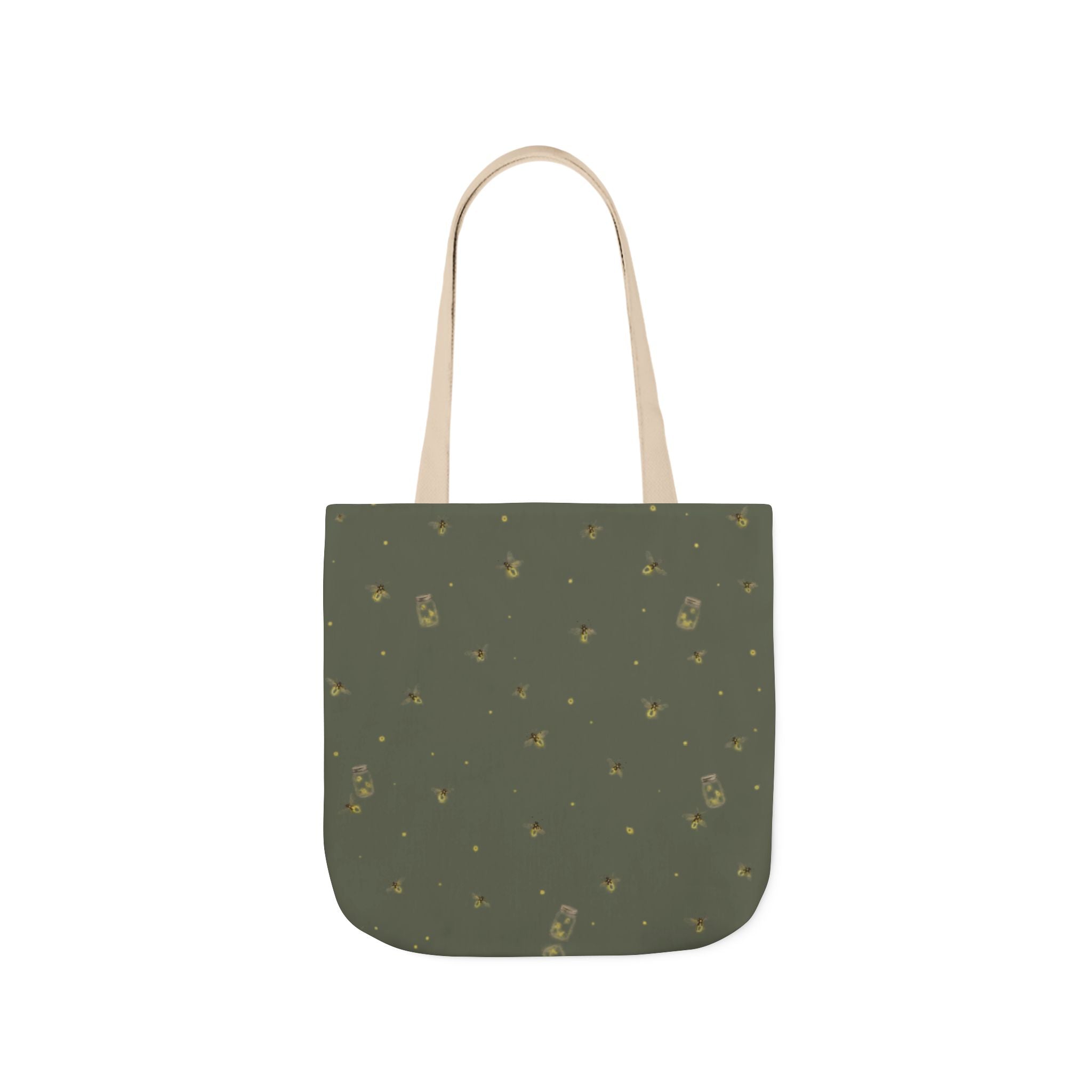 Lanterns of the Garden | Miracle of Roses Tote Bag-Green