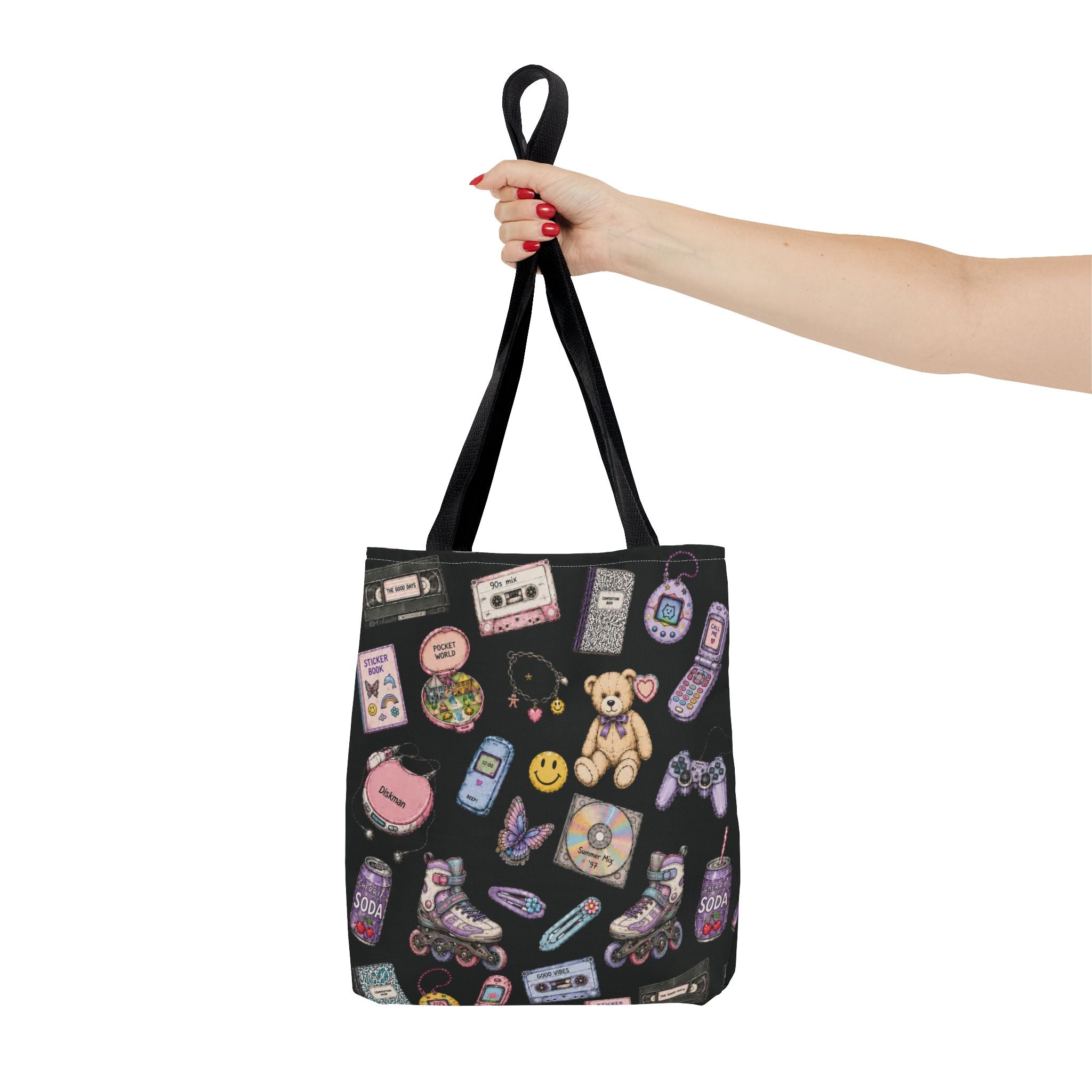 Rewind | Miracle of Roses Tote Bag-Black