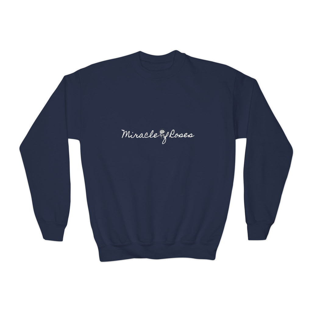 Divinely Guided | Miracle of Roses Youth Crewneck Sweatshirt