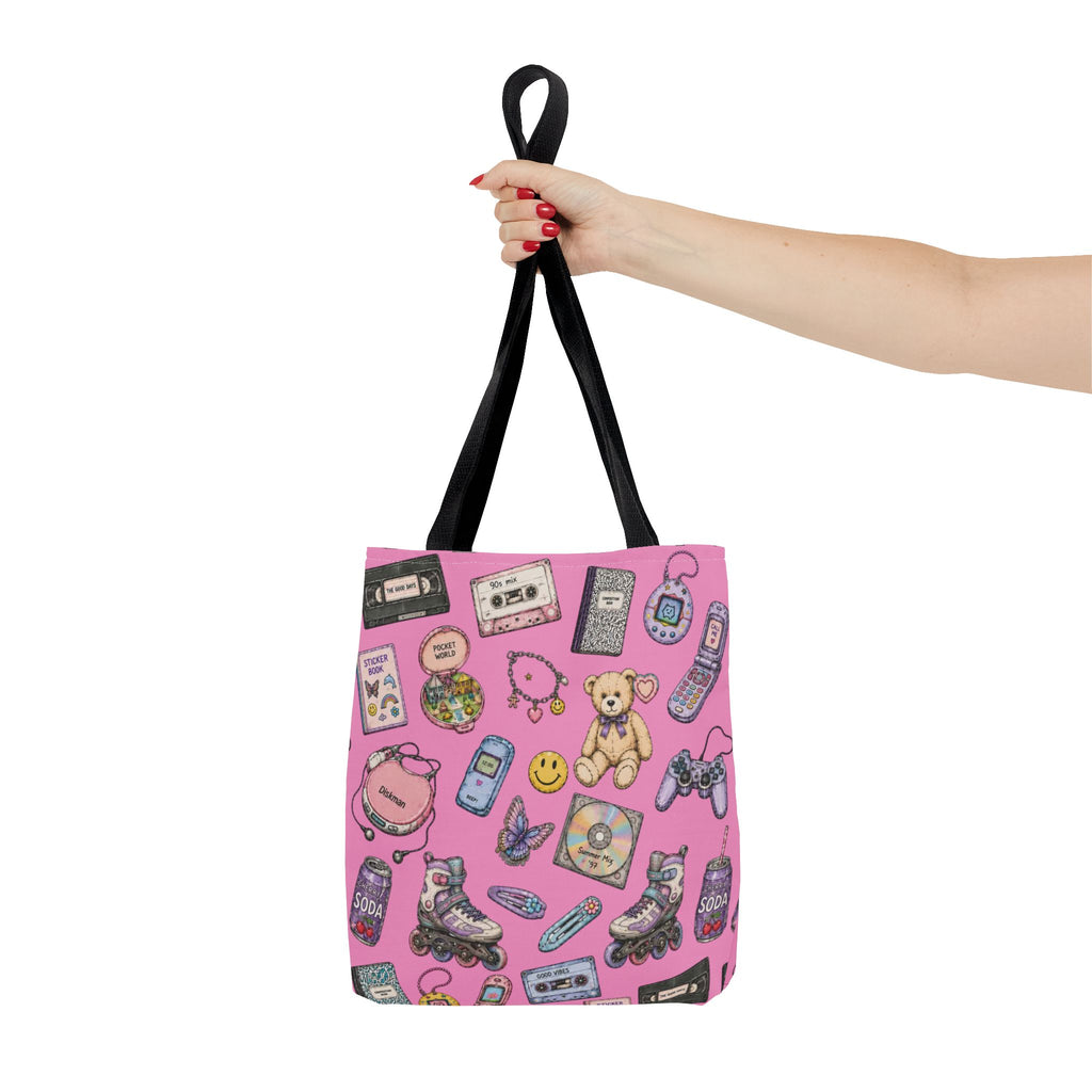 Rewind | Miracle of Roses Tote Bag-Pink